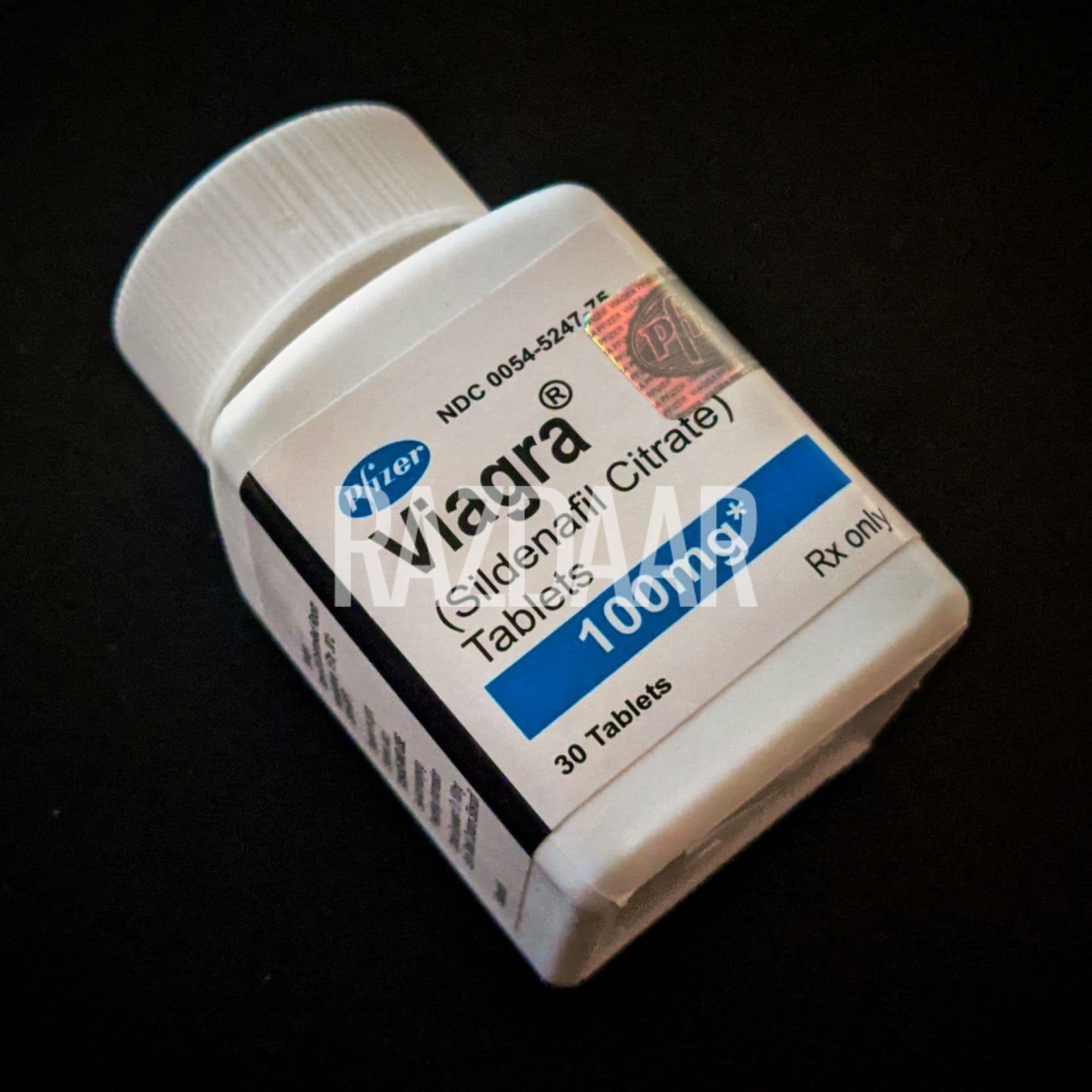 Viagra 100mg 30 tablet bottle product picture