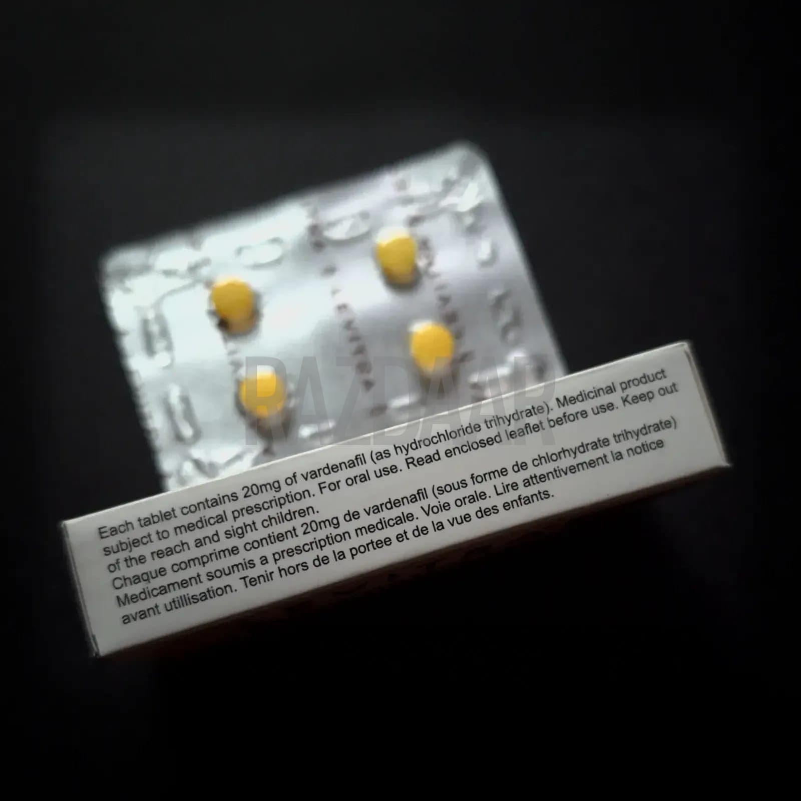 Levitra 20mg Side Panel Foil